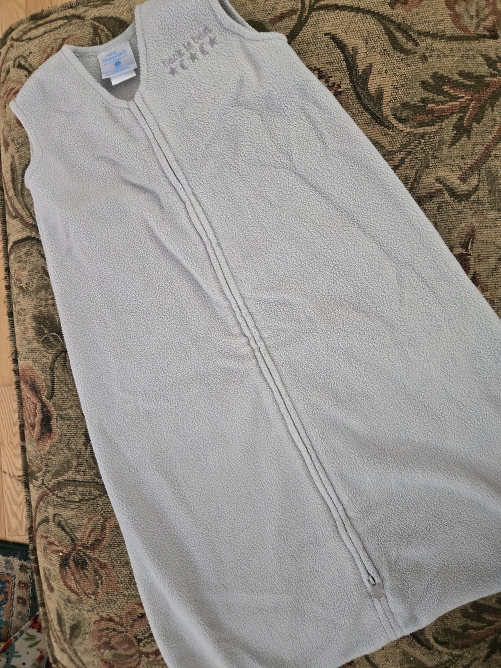 Halo Light Gray Fleece Sleeveless Baby Sleep Sack